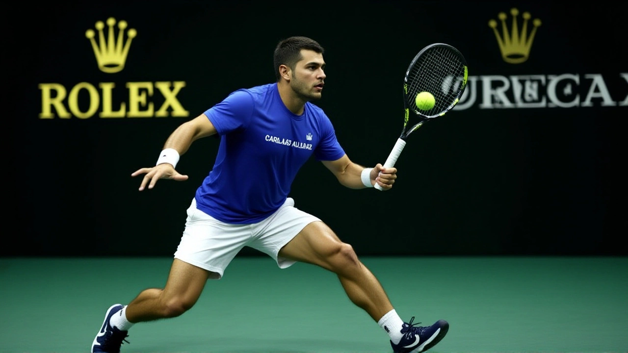 Alcaraz vence a Báez y avanza en el ATP 500 de Tokio pese a lesión